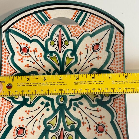 Safi Moroccan Pottery Signed Handmade Bowl Wall Decor - Picture 7 of 7